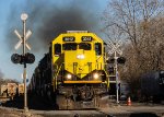 NYSW WS-3  crewman throws a switch to set over cars and an engine on the rarely(much less in daylight) used Lodi branch